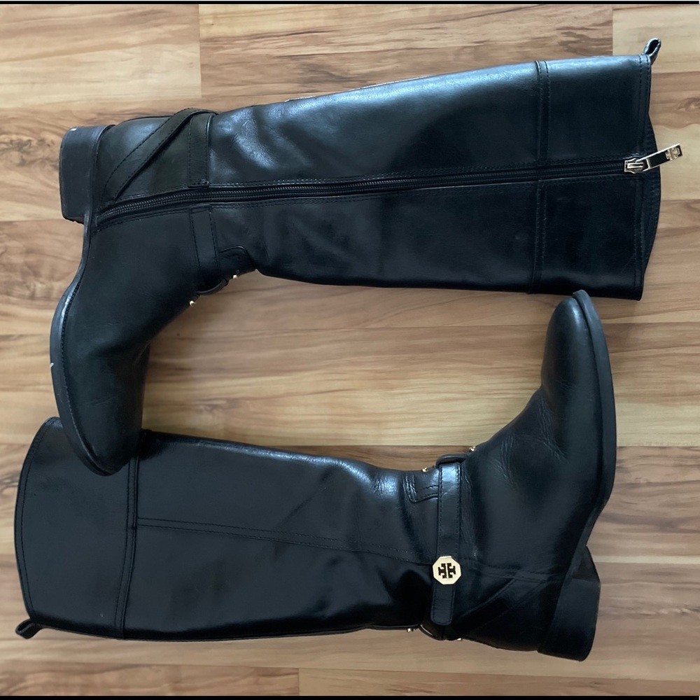 Tory Burch Black Leather Boots